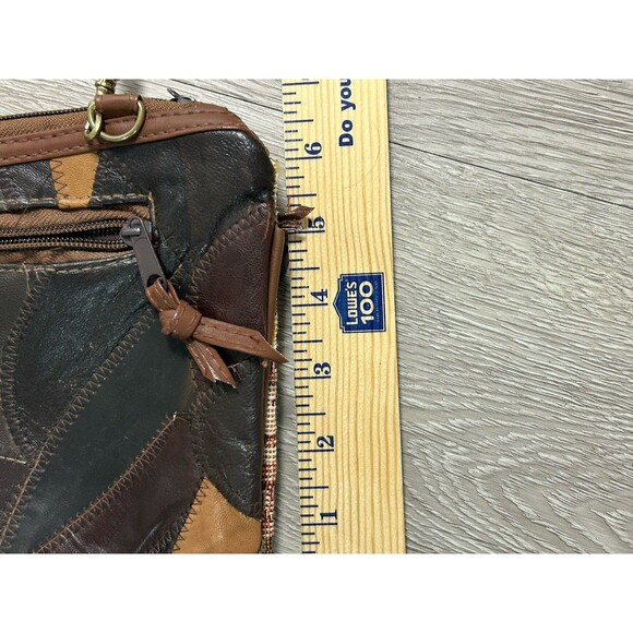 Vintage 2-sided Crossbody Purse Bag Tapestry Or Patchwork - Picture 9 of 10